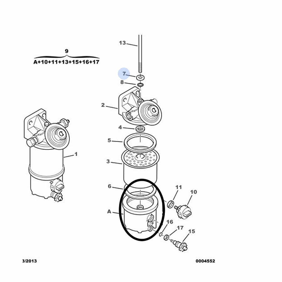 BASE FILTRO GAS OIL